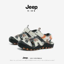 Jeep 吉普 儿童防滑跑步鞋 运动包头凉鞋 88.11元包邮（需用券）