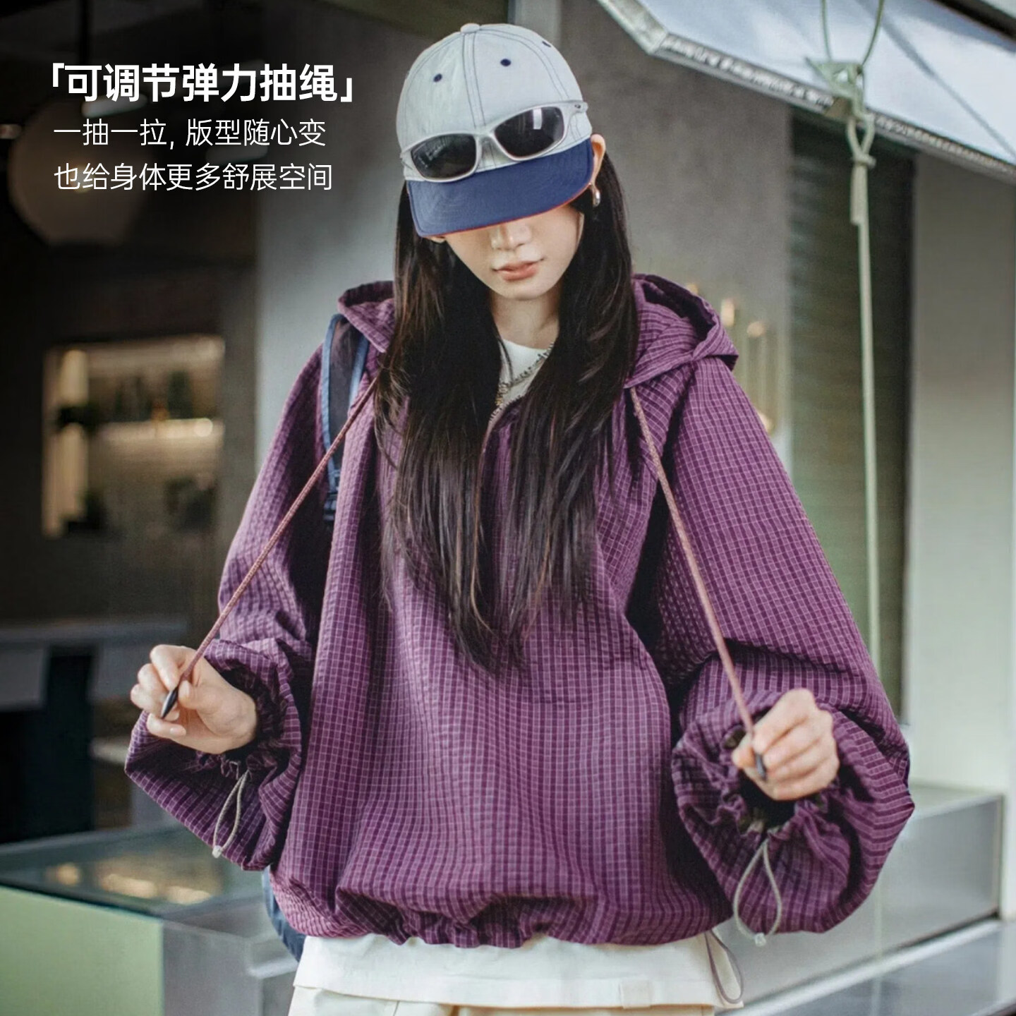 马登 泡泡纱 女士卫衣 135.9元