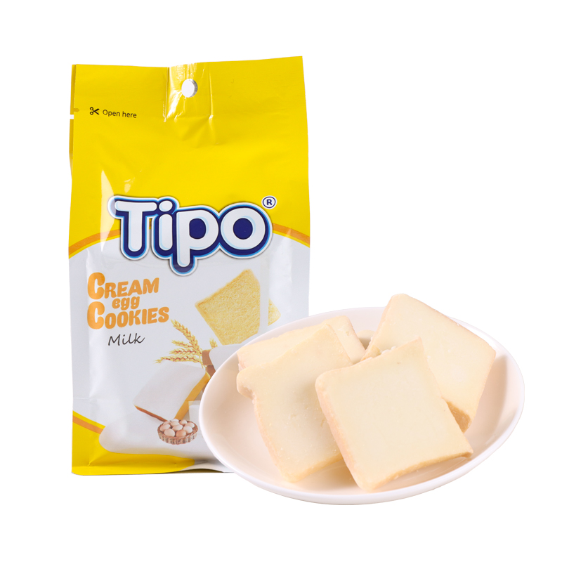 TIPO 面包干早餐蛋糕 90g*1袋+牛奶面包干10包 8.9元