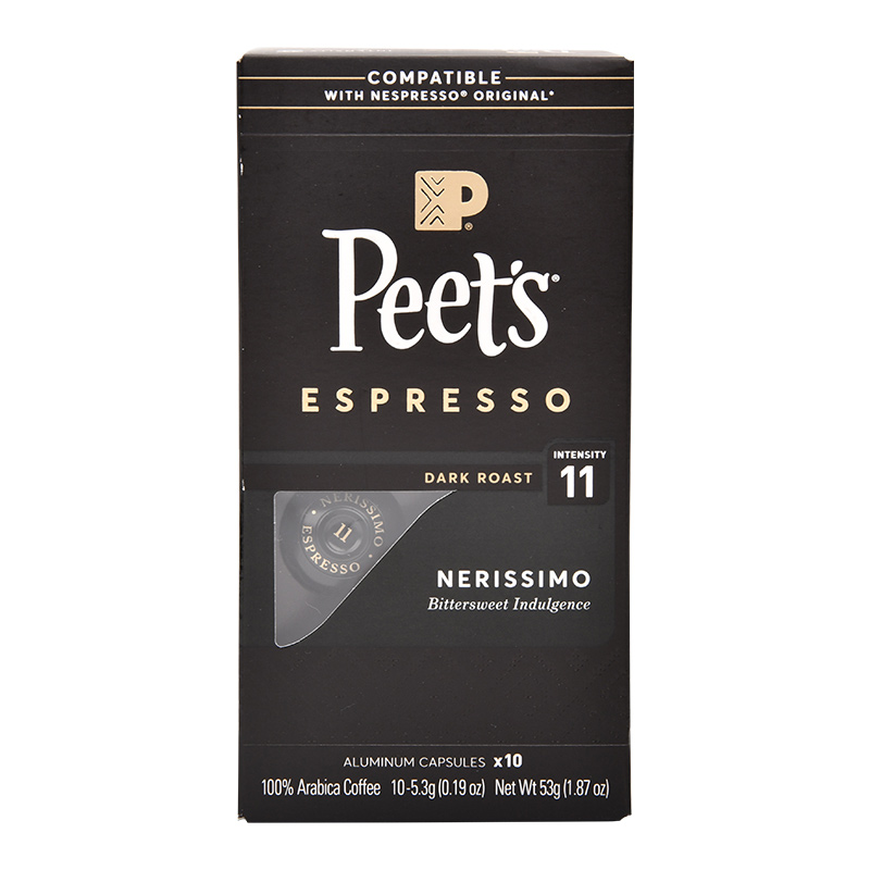 88VIP：Peet's COFFEE 皮爷咖啡 Peets皮爷法国原装进口胶囊咖啡nespresso浓黑布