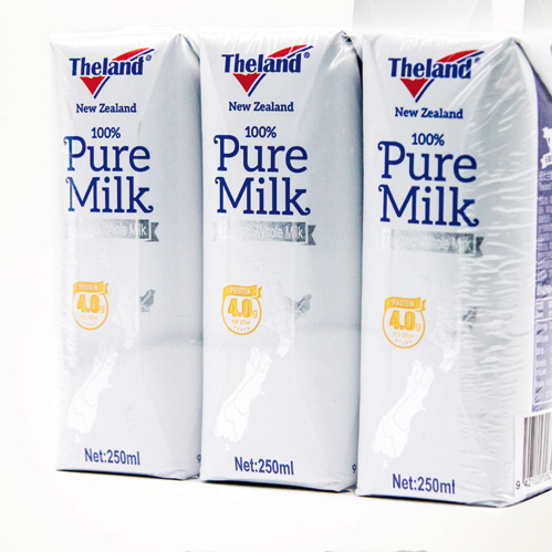 Theland 纽仕兰 4.0g蛋白质高钙全脂纯牛奶 250ml*3 新西兰进口 7.26元（需用券）