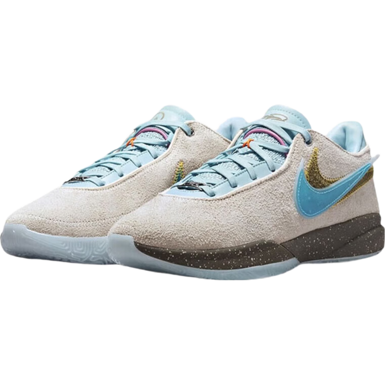 NIKE 男子 LeBron 20减震耐磨篮球鞋 灰蓝 479元