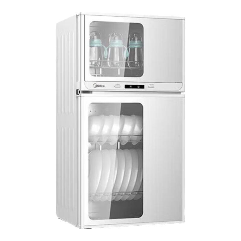 美的 消毒柜家用 厨房餐具碗柜碗筷茶杯消烘一体机 小型立式 婴儿奶瓶 77L