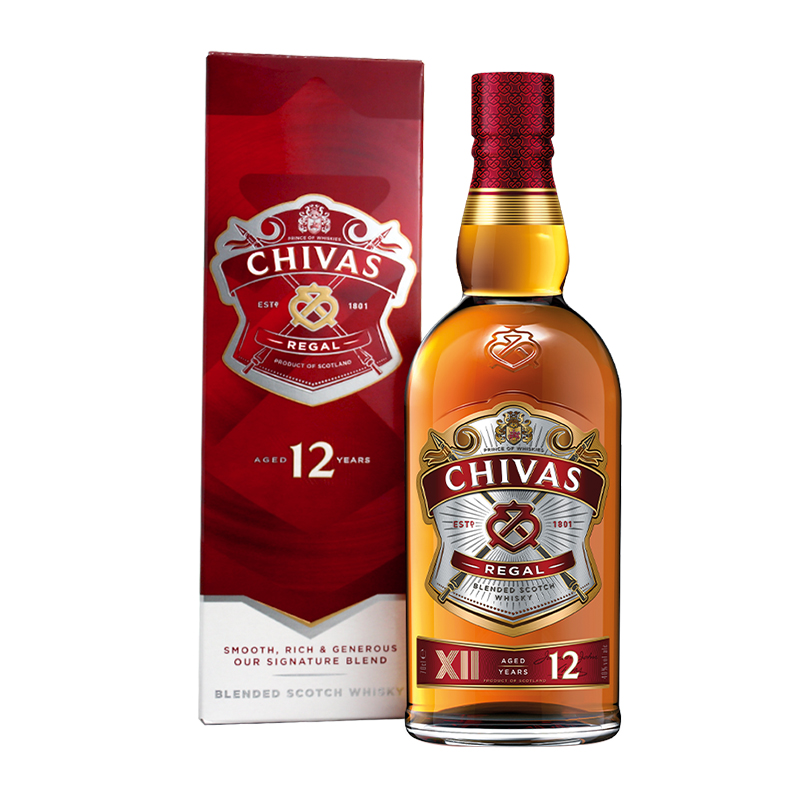 88VIP：CHIVAS 芝华士 12年苏格兰威士忌700ml×1原装进口特调洋酒礼盒 98.8元（需