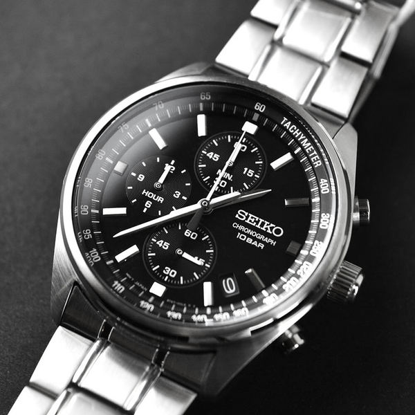 Seiko 精工 Chronograph计时系列 SSB379P1 男士石英腕表新低759.8元（Prime会员94折）