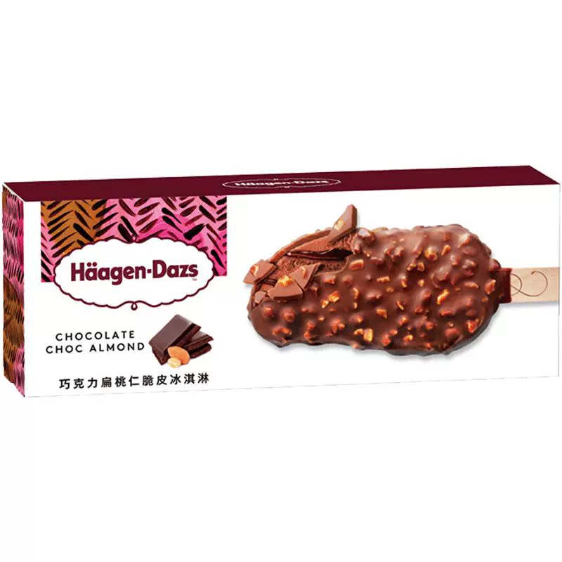 Häagen·Dazs 哈根达斯 6支 哈根达斯巧克力扁桃仁冰淇淋69g ￥24.51