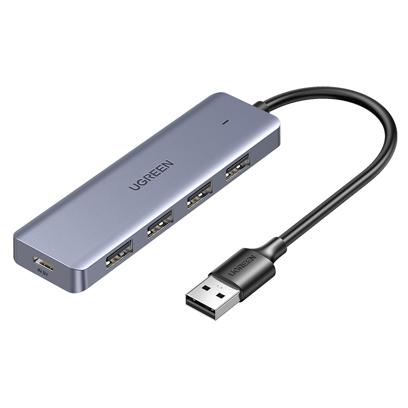 PLUS会员：（UGREEN） 绿联USB3.0分线器扩展坞 高速4口集线器HUB拓展坞 22.75元（