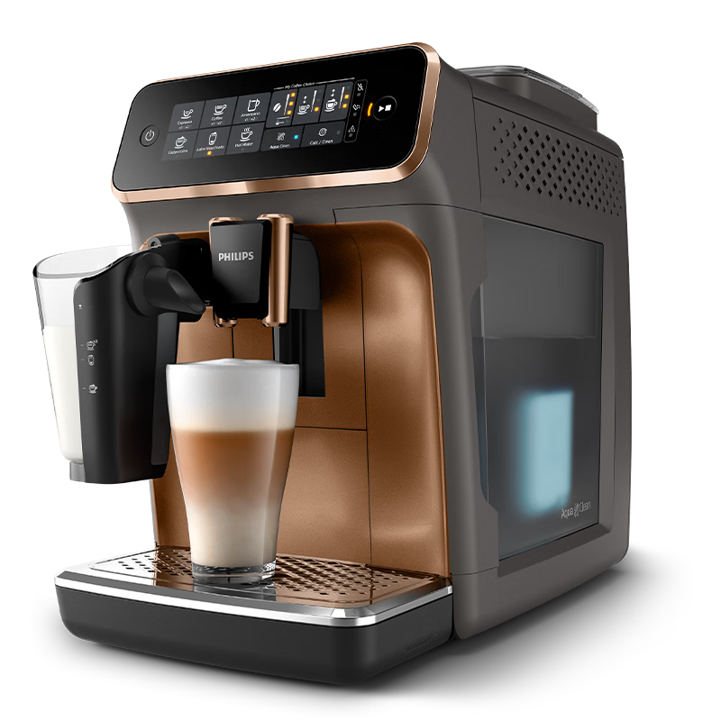 预售、PLUS会员：PHILIPS 飞利浦 云朵咖啡机3系EP3146/72 意式浓缩萃取全自动研