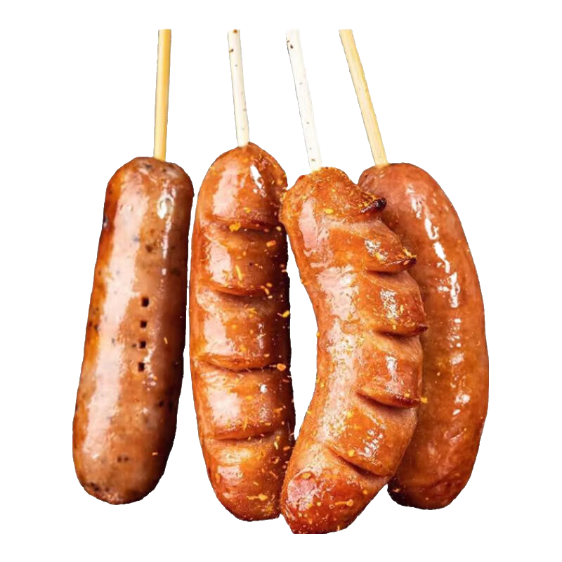 纯香肉肠黑胡椒火山石脆皮烤肠 风味香肠 热狗 10根 200g 3.9元(需领券) 包邮