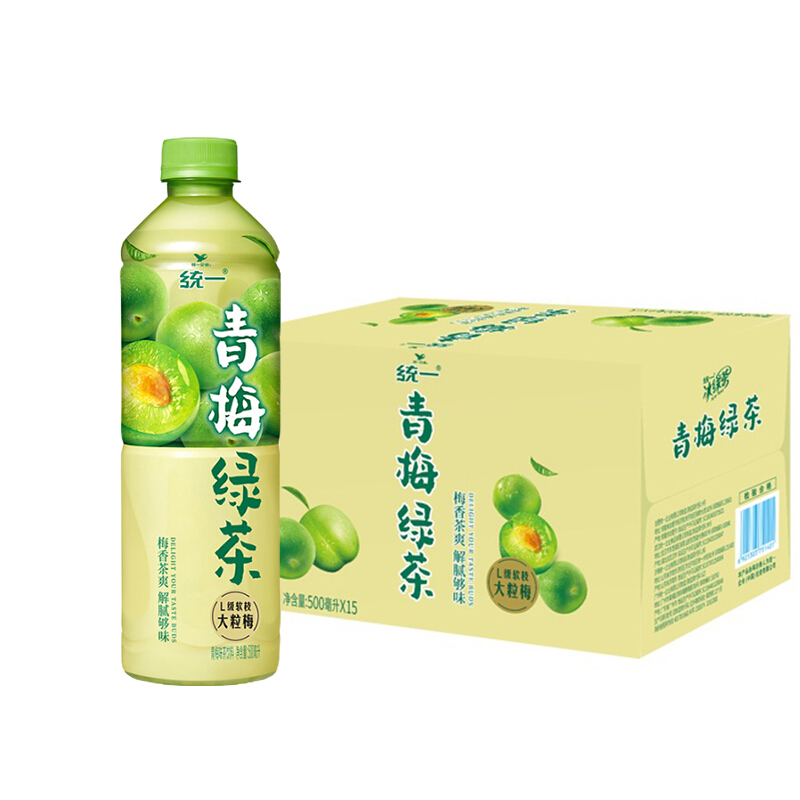 统一 青梅绿茶 500ml*15瓶 20.21元