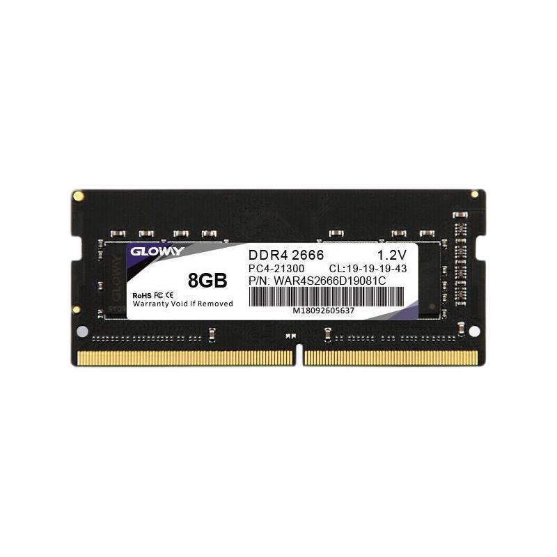 GLOWAY 光威 战将 DDR4 2666MHz 笔记本内存 普条 黑色 8GB 85元