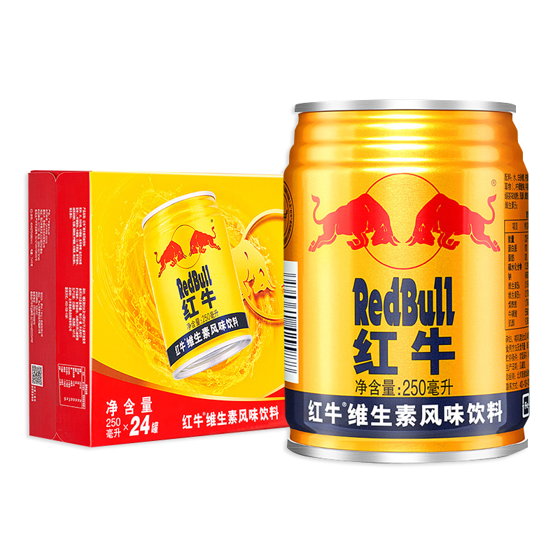 Red Bull 红牛 RedBull 红牛 维生素风味饮料 250ml*24罐 80.9元