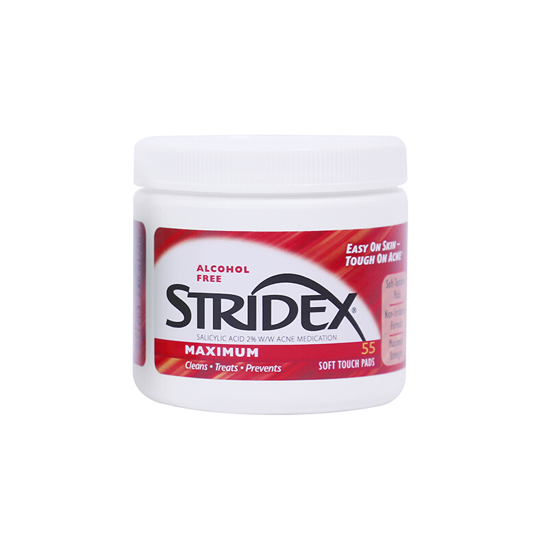 stridex 水杨酸清洁棉片 加强型 55片 51.92元