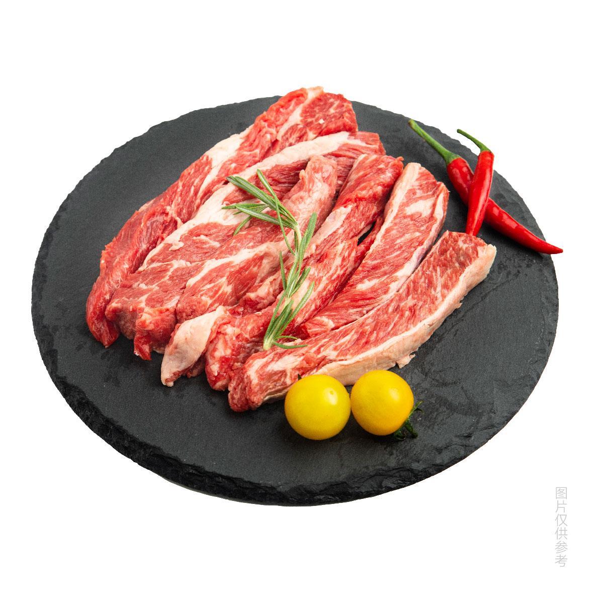 澳洲进口谷饲安格斯原切雪花牛肋条2斤（双十一同价） 43.5元