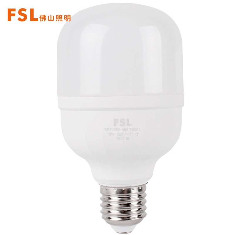 plus会员：FSL灯泡LED柱形泡家用商用节能灯球泡E27大螺口10W白光 * 5件 36.7元（