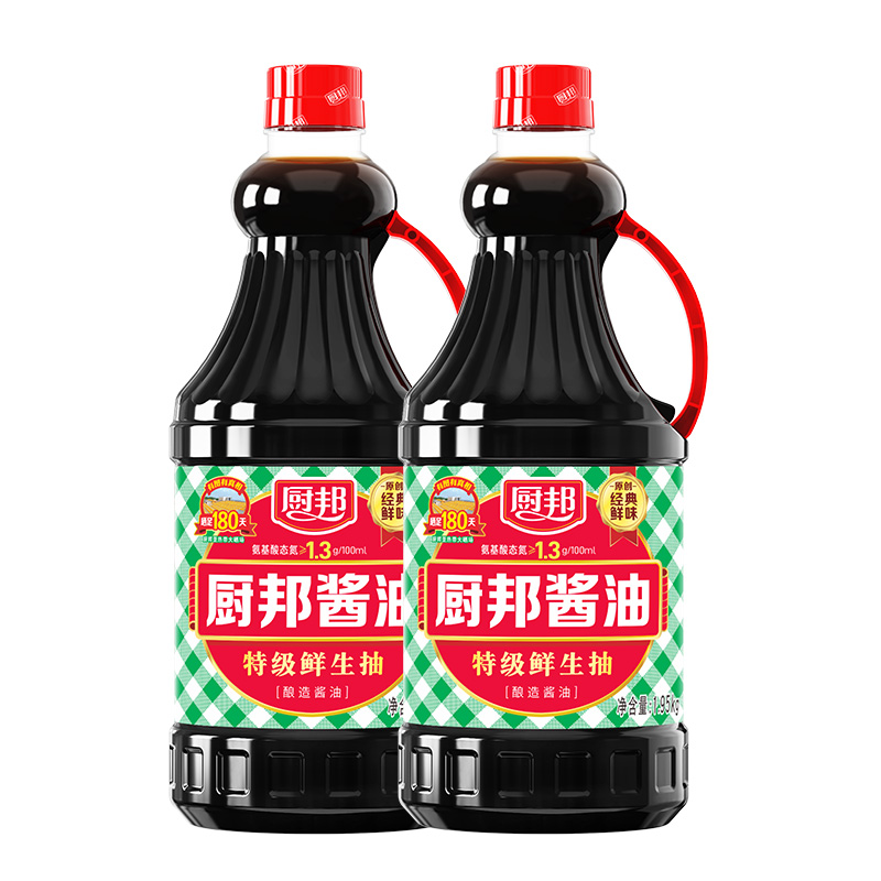 88VIP：厨邦 酱油 1.95kg*2 特级生抽 28.15元（需用券）