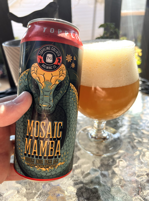 TOPPLING GOLIATH 击倒巨人 马赛克曼巴 双倍浑浊IPA啤酒 473ml 单听装