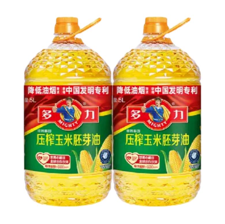 88VIP：MIGHTY 多力 压榨玉米食用油5L*2桶 110.81元（需用券）