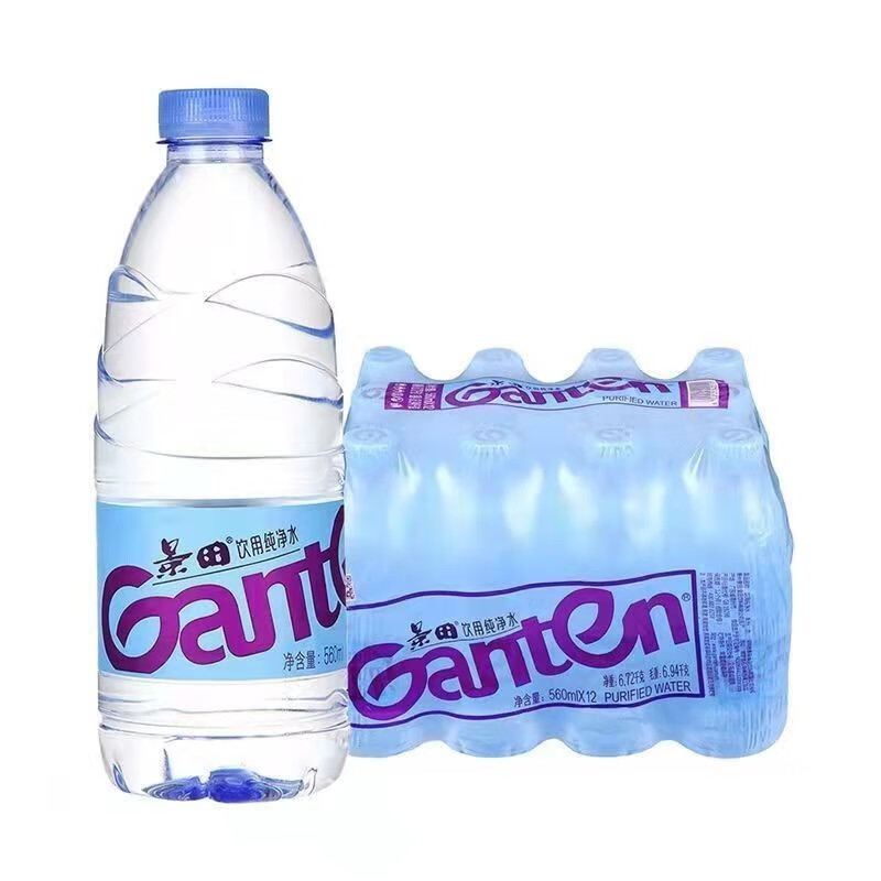 Ganten 百岁山 景田 饮用纯净水 360ml*12瓶 10.9元（需用券）