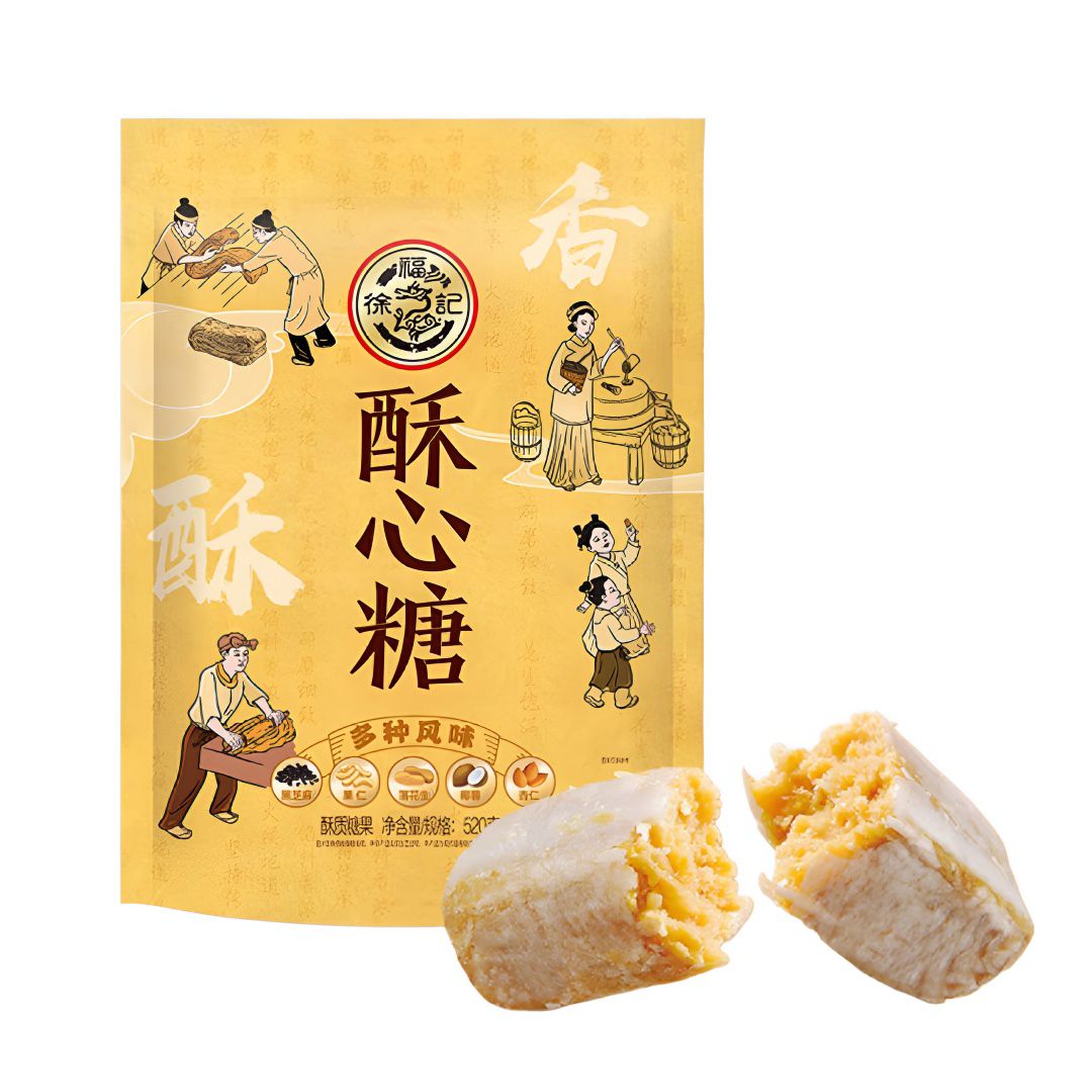 徐福记 酥心糖 520g/约42颗 （plus会员免运费） 9.4元