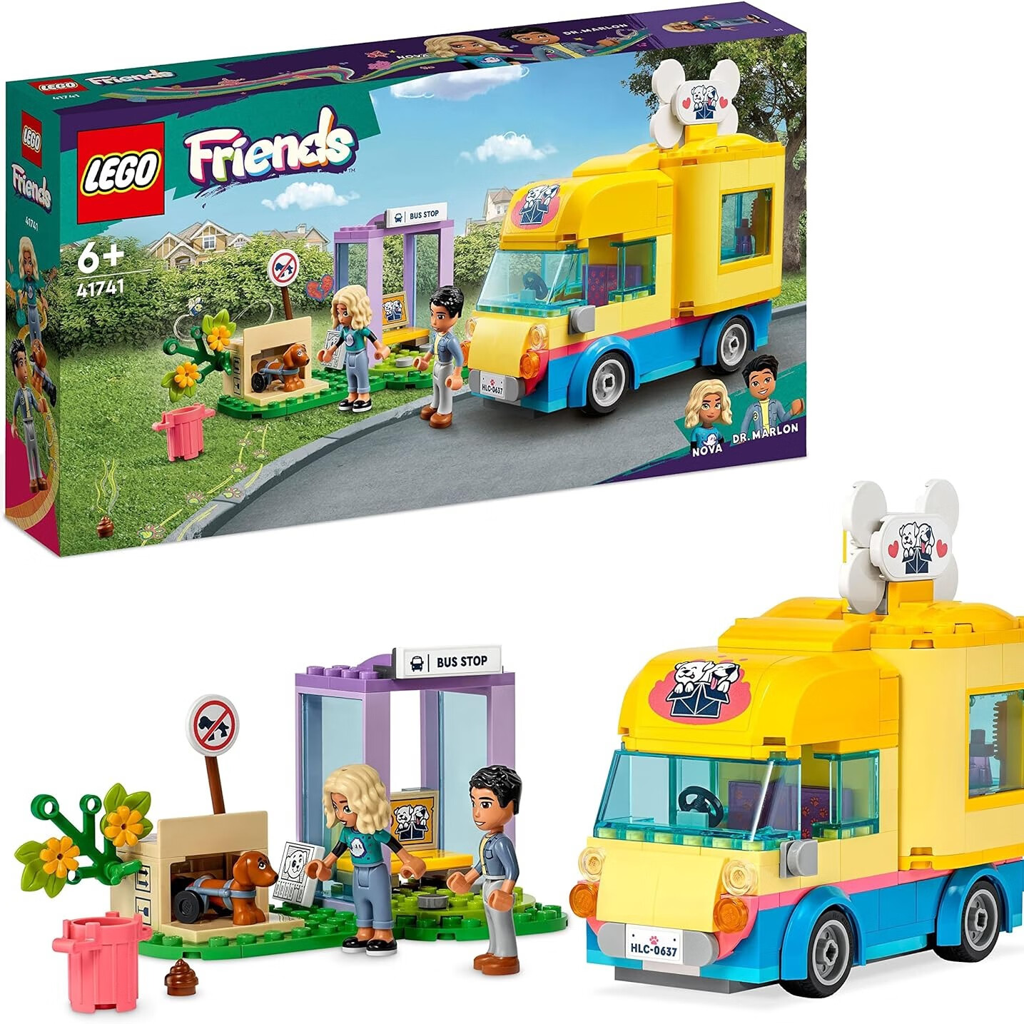 LEGO 乐高 积木玩具 好朋友系列 41741 狗狗救援车6岁+ 生日礼物 摆件 269.28元（