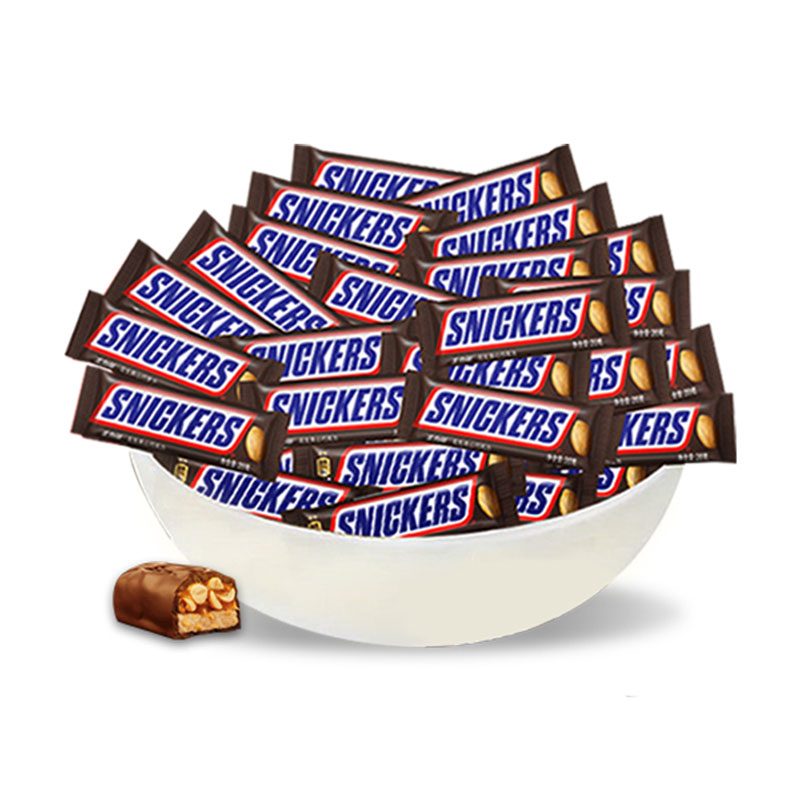 88VIP：SNICKERS 士力架 花生夹心巧克力 300g 散装 16.62元