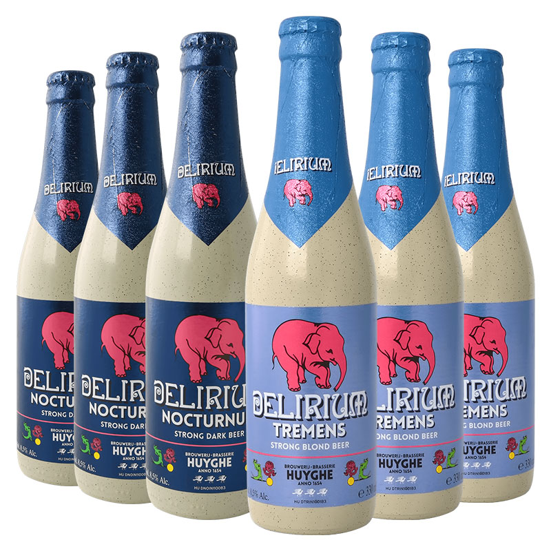 DELIRIUM 粉象 深粉浅粉组合啤酒 330ml*6瓶 99.98元（需买2件，需用券）