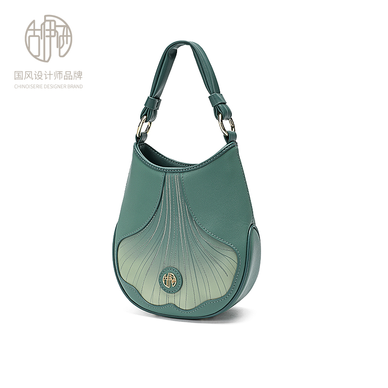 古伊西 新中式原创设计银杏刺绣手提包中国风轻奢包包 1139元（需用券）