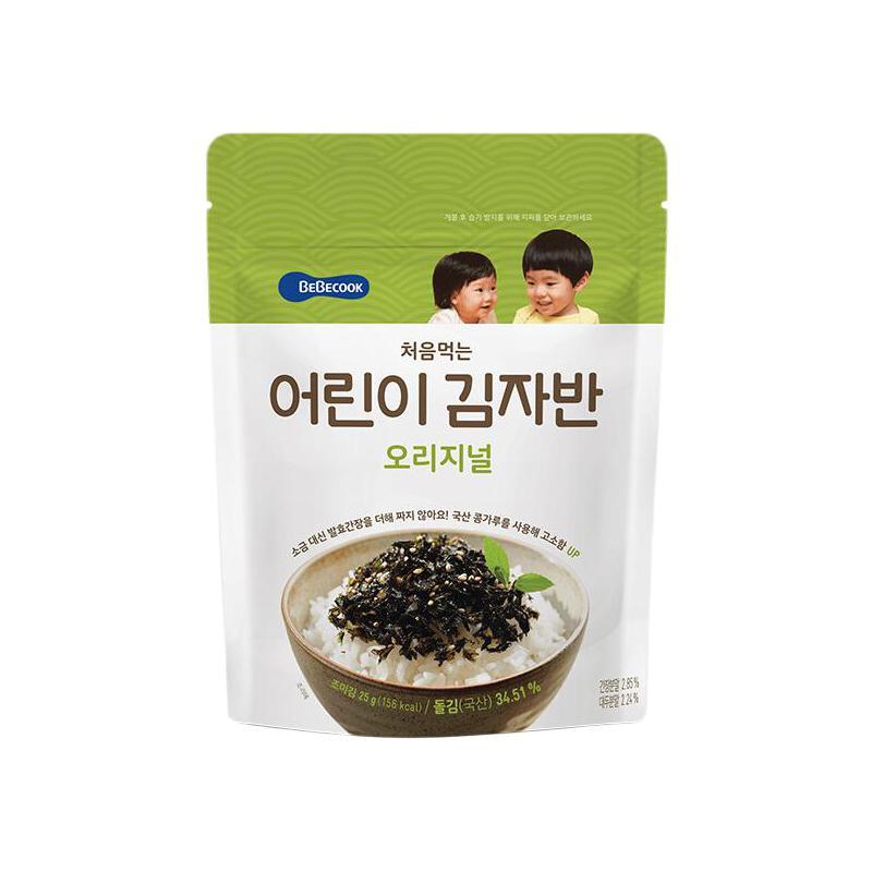 百蓓可儿 BEBECOOK 儿童海苔碎 原味 25g 28.5元