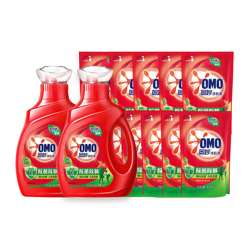 88VIP：奥妙 除菌除螨洗衣液酵素洗衣液11.8斤（5.9kg*1套） 36.04元（需用券）