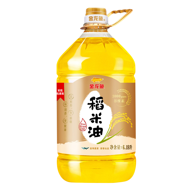 3人团：金龙鱼 非转基因 优+稻米油6.18L 53.9元（需首购）