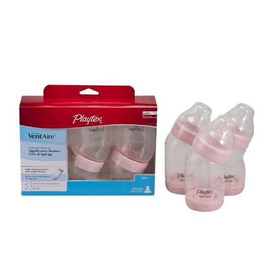 Playtex 倍儿乐 BPA Free Ventaire 婴儿防胀气标准口径奶瓶套装 3个装
