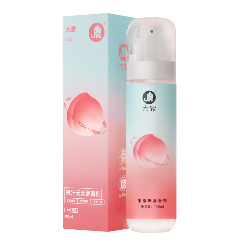 大象 桃汁夭夭 可舔舐人体润滑液 100ml 11.17元
