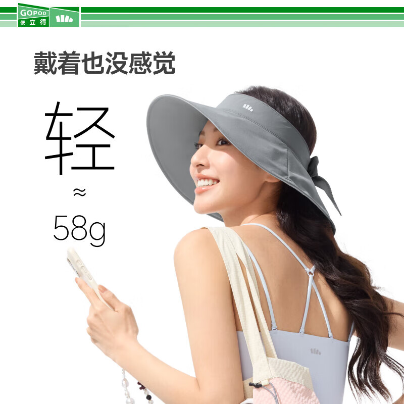 PLUS會員：蕉下 空頂防曬帽 大帽檐 65.1元包郵
