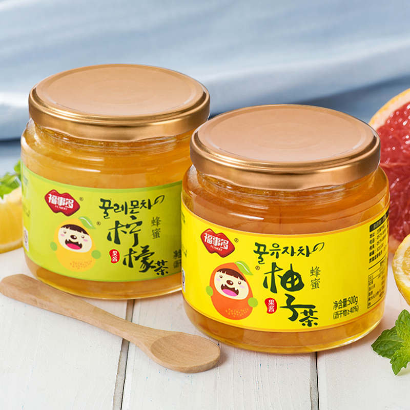 FUSIDO 福事多 蜂蜜柚子茶 450g*2瓶 9.9元（需用券）