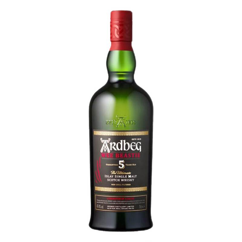 PLUS会员:雅柏Ardbeg 阿贝 小怪兽 5年 单一麦芽威士忌700ml 216.55元