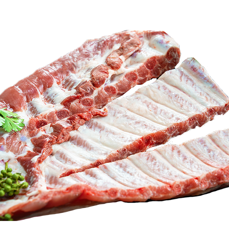 鲜京采 黑猪肋排骨 3斤 新鲜猪肉生鲜 79.9元