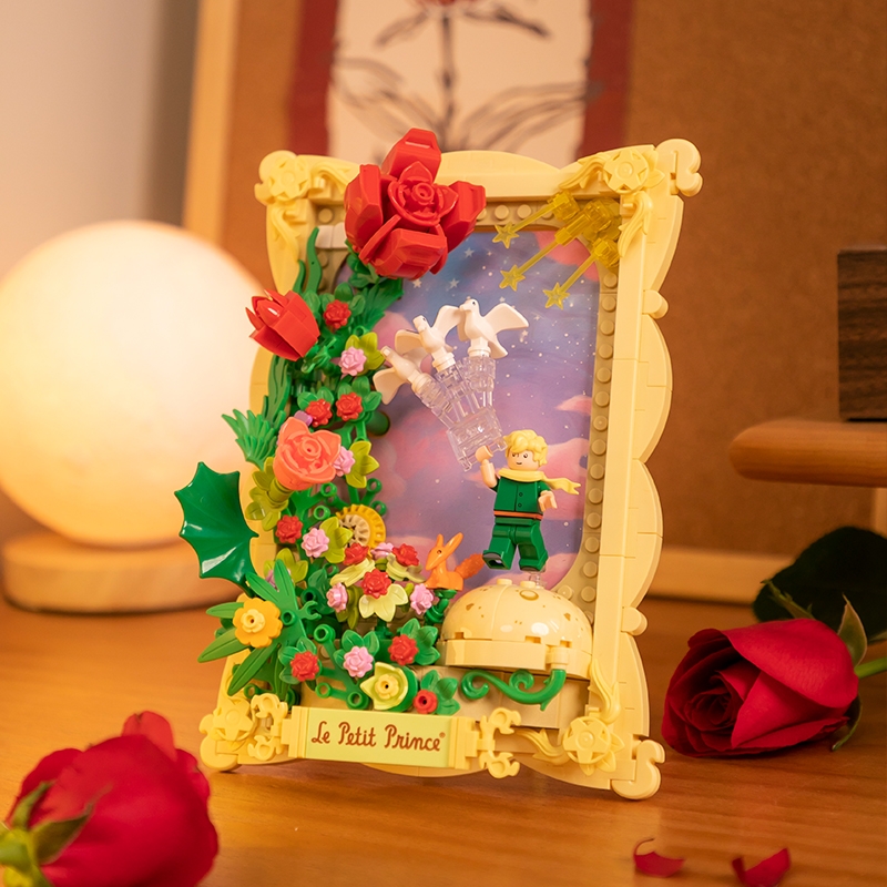 4日0点、年货先到家：PANTASY 拼奇 艺术品系列 86313 小王子立体画 玫瑰 89元包