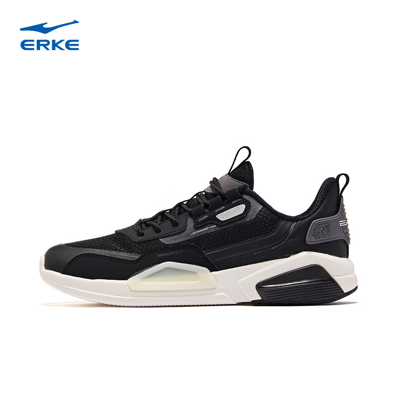 ERKE 鸿星尔克 跑步鞋新款简约百搭轻便软弹跑鞋防滑耐磨运动鞋子女鞋男鞋 