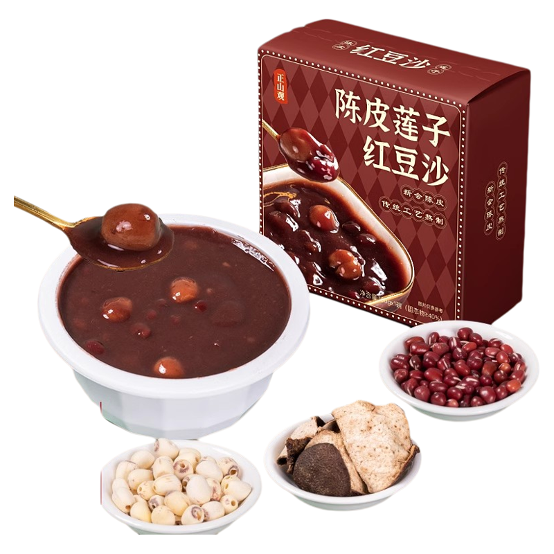 正山观陈皮莲子红豆沙早餐即食代餐150g 券后15.9元