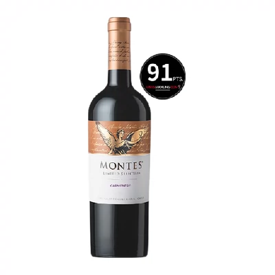 88VIP：MONTES 蒙特斯 限量精选 智利原瓶进口 佳美娜 葡萄酒 750ml 单支 93.1元 包邮（多重优惠，充超市卡购买更优惠）