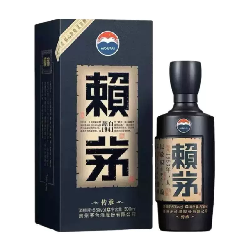 LAYMAU 赖茅 传承蓝 53度 酱香型白酒 500ml单瓶装 ￥369.6