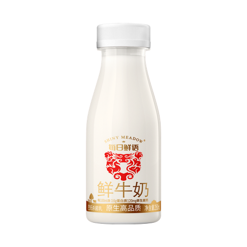 SHINY MEADOW 每日鲜语 原生高品质鲜牛奶 250ml*3瓶 6.75元