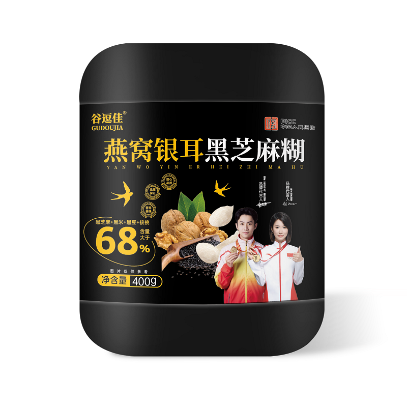 耶派银耳燕窝黑芝麻粉1罐400g 券后19.9元