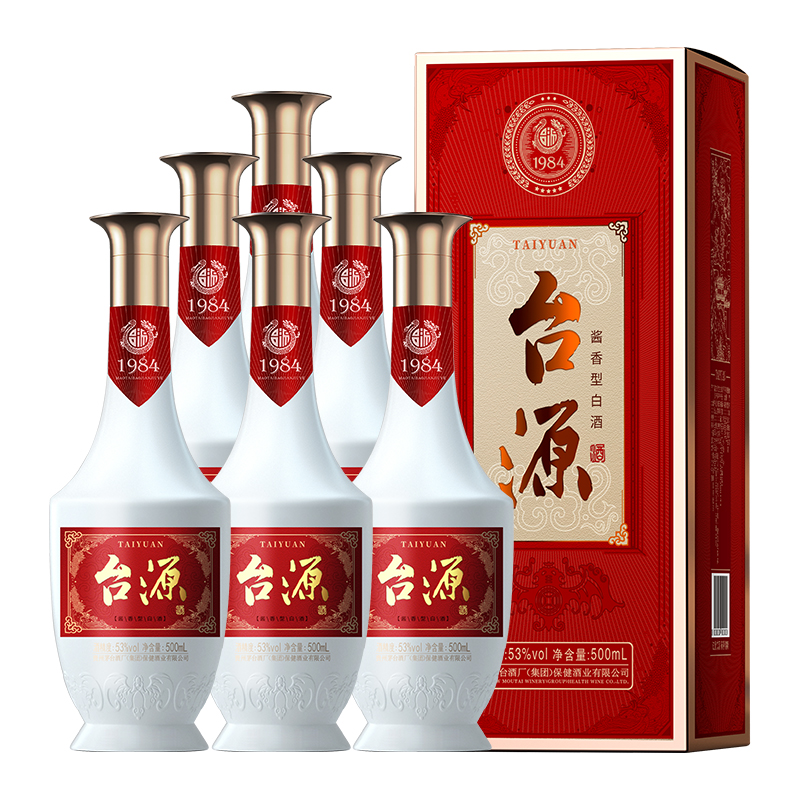 台源 53度酱香型白酒 53%Vol. 500ml*6瓶 605.5元