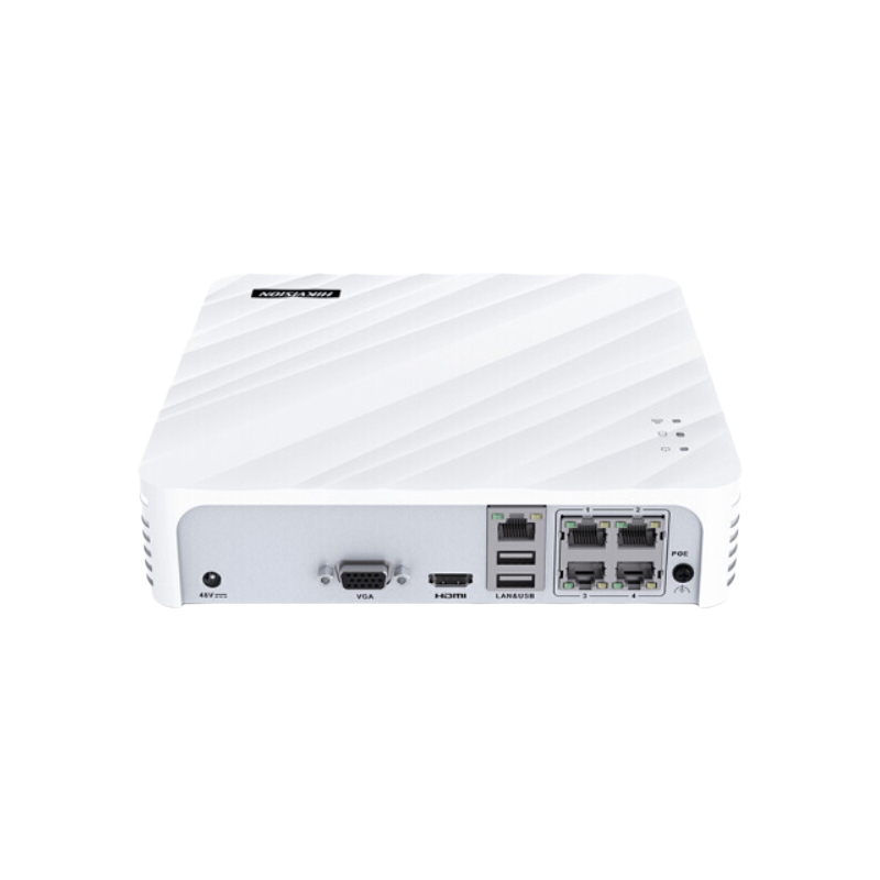 海康威视 7104N-F1/4P 网络硬盘录像机 4路 白色 284元包邮（双重优惠）