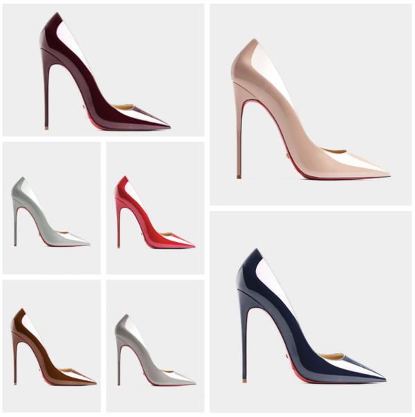 HLTINO 尖头浅口高跟鞋 