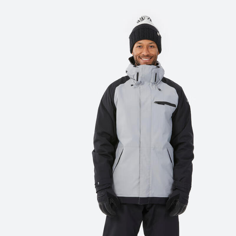 DECATHLON 迪卡侬 滑雪滑雪服单板男防水防风保暖装备SNB100 钢灰色XL. 4964318 339.