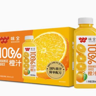 再降价、临期品：味全 橙汁300ml*10瓶整箱装 效期至24年4月24日 33.4元+150淘金