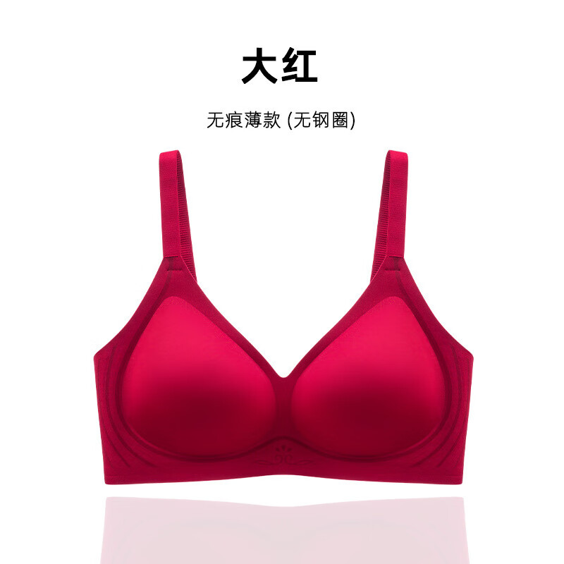 Ubras 无痕裸感内衣女小胸聚拢收副乳无钢圈夏季薄款大胸显小胸美背胸罩 51